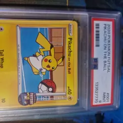 2020 POKEMON FUTSAL #001 PIKACHU ON THE BALL PSA 9 - Image 2