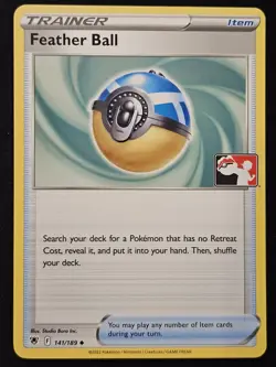 Feather Ball 141/189 Play! Prize Pack Series 3 Promo Pokemon Trading CG 2023 NM - Image 1