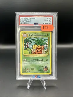 Exeggutor 2016 Pokemon XY PSA 10 Gem Mint English/Japanese Evolutions #109 - Image 1