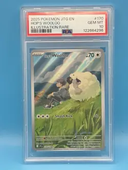2025 Pokemon JTG EN Hop’s Wooloo IR #170 PSA 10 High Cert 122664296 - Image 1