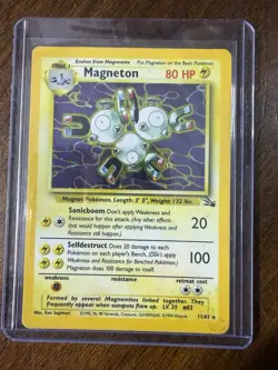 Magneton 11/62 Holo Rare Pokemon 1999 Fossil - Image 1