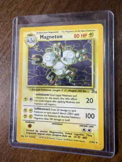 Magneton 11/62 Holo Rare Pokemon 1999 Fossil - Image 3