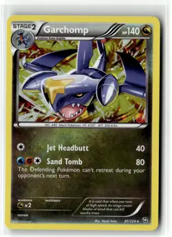 Garchomp ⭐ 91/124 Holo Rare Dragons Exalted 2012 Pokemon NM - Image 1
