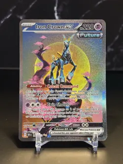2024 Pokemon SV Temporal Forces TEF EN Iron Crown ex #206/162 - Image 1
