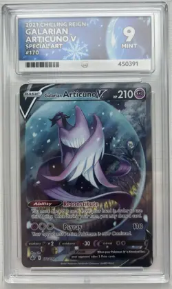 Pokemon TCG Galarian Articuno V 170/198 Chilling Reign - Ace Grading 9 Mint - Image 1