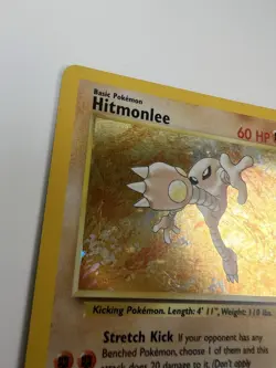 Pokemon TCG Hitmonlee Fossil Holo Card 7/62 Unlimited - Image 5