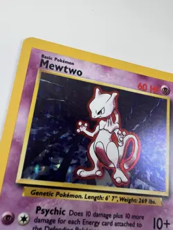 Pokemon TCG Mewtwo Rare Holo Card #10/102 Base Set - Image 5