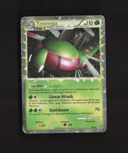 Yanmega PRIME 98/102 HGSS Triumphant Ultra Rare Holo Pokemon Card DMG - Image 1