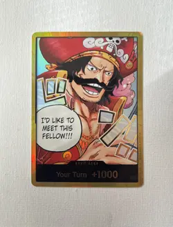 One Piece TCG Gol.D.Roger GOLD DON!! Card (OP-13) English NM/M - Image 1