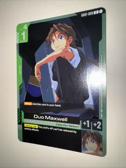 Gundam Card Game GD01 GD01-090 Duo Maxwell Rare R - English TCG CCG - Image 3