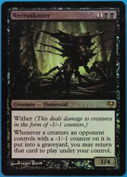 Necroskitter FOIL Eventide PLD Black Rare MAGIC MTG CARD (ID# 493732) ABUGames - Image 1