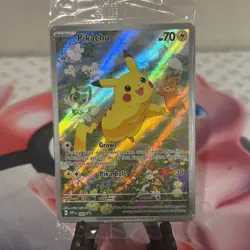 NEW- Pokemon Pikachu sv088 Black Star Promo Card- Sealed Pack - Image 2