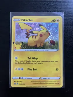 Pokemon Pikachu TCG SWSH039 General Mills 25th Anniversary Holo Promo Card NM - Image 1