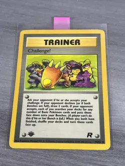 Pokemon Cards: Team Rocket 1st Edition Uncommon: Challenge! 74/82 - Image 1