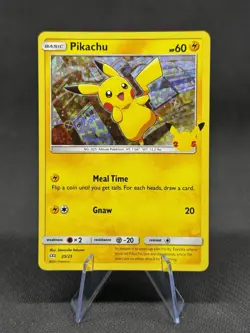 Pikachu 25/25 Holo Foil Promo McDonald's 25th Anniversary Pokemon Card 2021 NM - Image 1