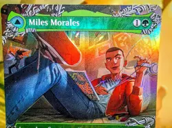 Miles Morales mythic foil magic the gathering spider-man trading card singles - Image 2