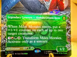 Miles Morales mythic foil magic the gathering spider-man trading card singles - Image 3