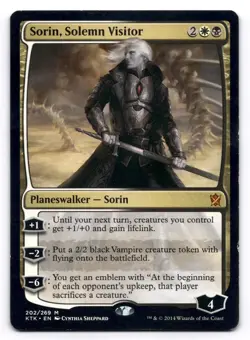 Sorin, Solemn Visitor LP Khans of Tarkir 202/269 MTG Regular - Image 1