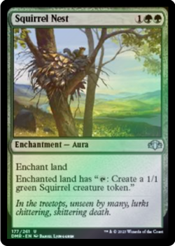 Squirrel Nest 177/261 Foil Dominaria Remastered MTG Uncommon - Image 1