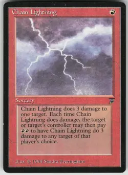 Magic the Gathering TCG Chain Lightning C Legends - Image 1
