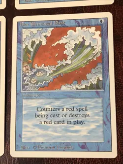 Blue Elemental Blast X4 Revised LP Condition See Pics Front Back MTG - Image 2