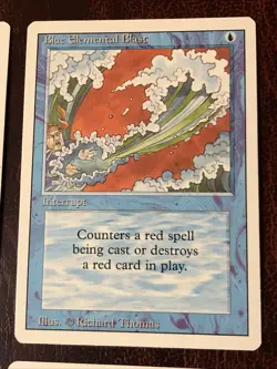 Blue Elemental Blast X4 Revised LP Condition See Pics Front Back MTG - Image 4