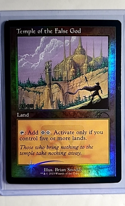 MTG Magic the Gathering Secret Lair 30th Countdown Foil Temple of the False God - Image 1