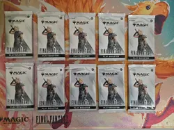 10 Final Fantasy Magic the Gathering Play Booster Packs MTG (Ten Sealed Packs) - Image 1