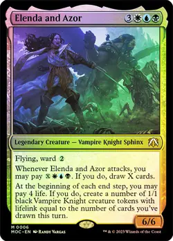 MTG FOIL Elenda and Azor - March of the Machine Commander #006 - Image 1