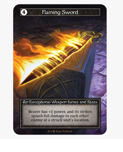Flaming Sword (FOIL) Exceptional Beta Sorcery - Image 1