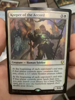 x1 - Keeper of the Accord - (Foil) Commander Legends, MTG NM/M 027/361 - Image 1