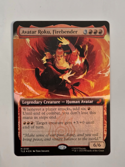 Avatar Roku, Firebender - M0191 Foil (Extended Art) - Avatar: TLE - MTG - NM - Image 1