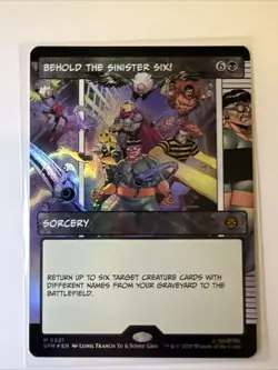 Behold the Sinister Six! (Borderless) Marvel's Spider-Man Foil - Image 1