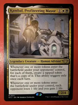 MTG: KAMBAL, PROFITEERING MAYOR, REGULAR FINISH, RARE , 0211, OTJ - Image 1