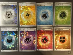 Pokemon TCG Scarlet & Violet Lot of 32 Holo Energy Cards NM - Image 1