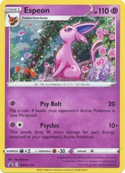 Pokemon - Espeon - SWSH174 - Cosmic Holo Rare - Promo - NM/M - Image 1