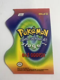 Pokemon Stage 1 Oddish #43 Topps Pokemon Card - Image 2