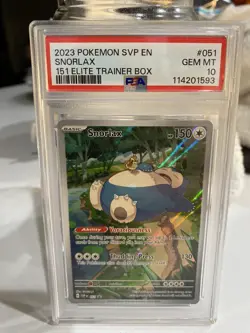 2023-25 Pokemon SV Black Star Promos - SVP EN Snorlax #051 PSA 10 - Image 1