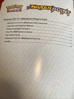 Pokemon TCG Breakpoint Players Guide and Checklist Book, XY Set - Image 4