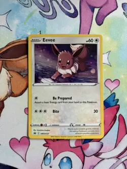 Pokemon TCG Eevee SWSH127 Sword & Shield Black Star Promo NM - Image 1