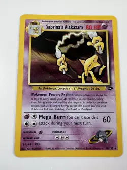 Pokemon Alakazam Holo Rare Sabrina's Gym Challenge 16/132 - Image 1