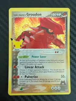 Pokemon TCG Team Magma's Groudon 9/95 Celebrations: Classic Collection Holo NM - Image 1