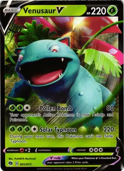 Pokemon TCG Venusaur V Champions Path 001/073 Holo Ultra Rare VLP - Image 1