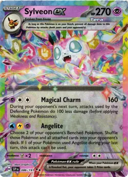 Pokemon TCG Sylveon EX 086/191 Surging Sparks Holo Double Rare VLP - Image 1