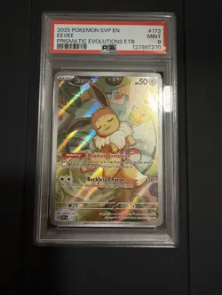 Pokemon Eevee 173 SVP en SV Black Star Promo 2025 Prismatic Evolutions PSA 9 🔥 - Image 1