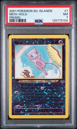 Mew Holo Southern Islands Promo PSA 7 Pokemon #1 - Image 1