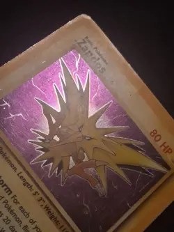 Pokemon TCG Zapdos Fossil 15/62 Holo Unlimited Holo Rare - HP - Image 2