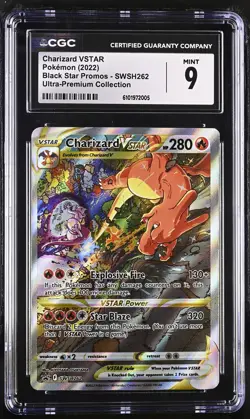Charizard Vstar SWSH262 Ultra-premium Collection Pokemon CGC 9 Mint *005 - Image 1