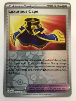 Pokemon TCG Paradox Rift Luxurious Cape Reverse Holofoil 166/182 NM - Image 1