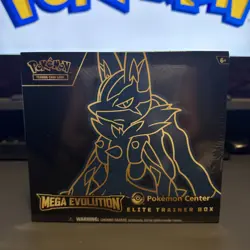 Pokemon Center Stamp Mega Evolution Lucario - Elite Trainer Box ETB - Sealed NEW - Image 1